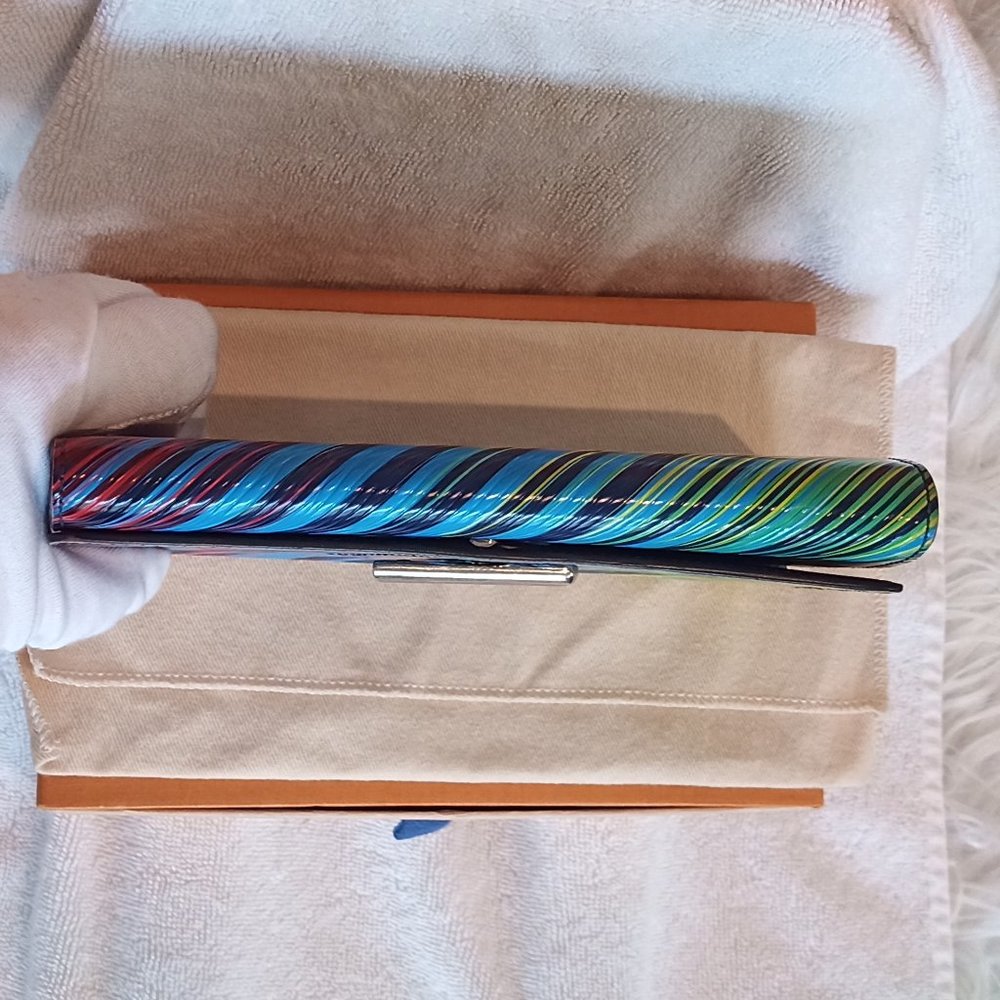 STUNNING Limited Edition LV Tropical Epi Twist Sarah Wallet Jewel Tones - Picture 7 of 16